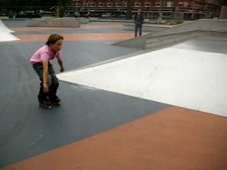 David patinando en Amsterdam