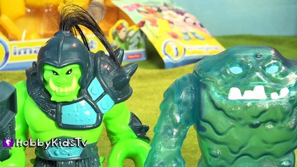 Imaginext Castle Leonidas Lion Orc Catapult Toy Review by HobbyKidsTV