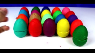 LEARN COLOURS FOR KIDS ! Play Doh Surprise Eggs Opening Disney Pixar Cars Toy Story Peppa