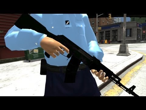 WEAPON PACK WITH UNIFORME GENDARME IN GTA IV