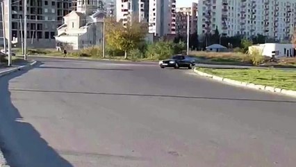 Mercedes S70 W140 сумасшедший ДРИФТ, burnout