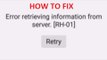 How To Fix Error retrieving information from server RH-01 Play Store Error ?