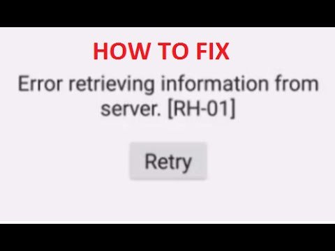How To Fix Error retrieving information from server RH-01 Play Store Error ?