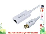KanaaN | Cable / convertidor / adapatador Mini DisplayPort 4K * 2K a HDMI | Compatible con