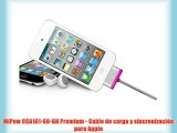 MiPow CCA101-60-GN Premium - Cable de carga y sincronización para Apple