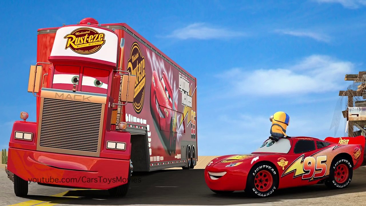 Disney/Pixar Cars 3 - MACK Teleports Lightning McQueen & Minions Dave to Arendelle