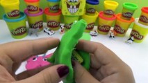 Play Doh Surprise Eggs Hello Kitty Spongebob Squarepants and Shopkins toys