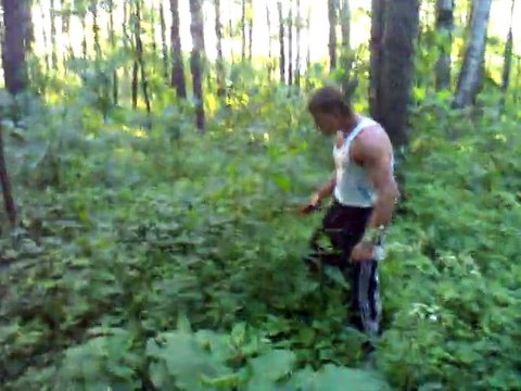 русские витязи едят крапиву/russians eat nettles