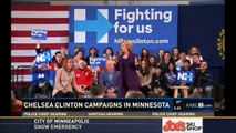 Chelsea Clinton refers to Bernie Sanders as President Sanders 02-03-2016