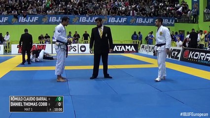 Romulo Barral vs Daniel Cobb Absolute 2016 IBJJF Europeans F
