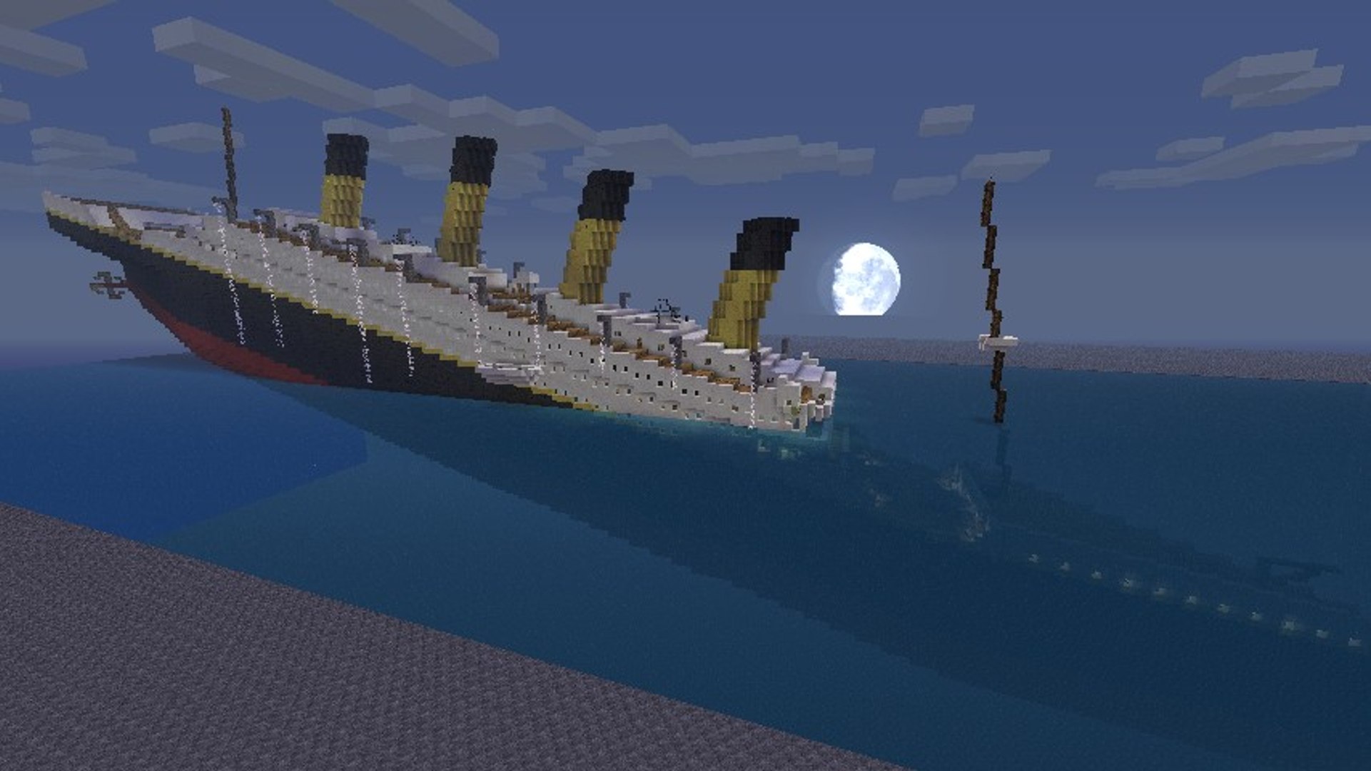 Titanic Sinking Minecraft Pc Map W Download