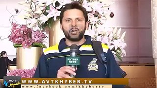Captain of Team Peshawar Zalmi Shahid Afridi messages for viewers -