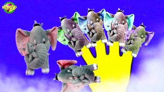 Finger Family Mom Elephant Cartoon Nursery Rhyme For Kids | Baby Songs | Kids World |