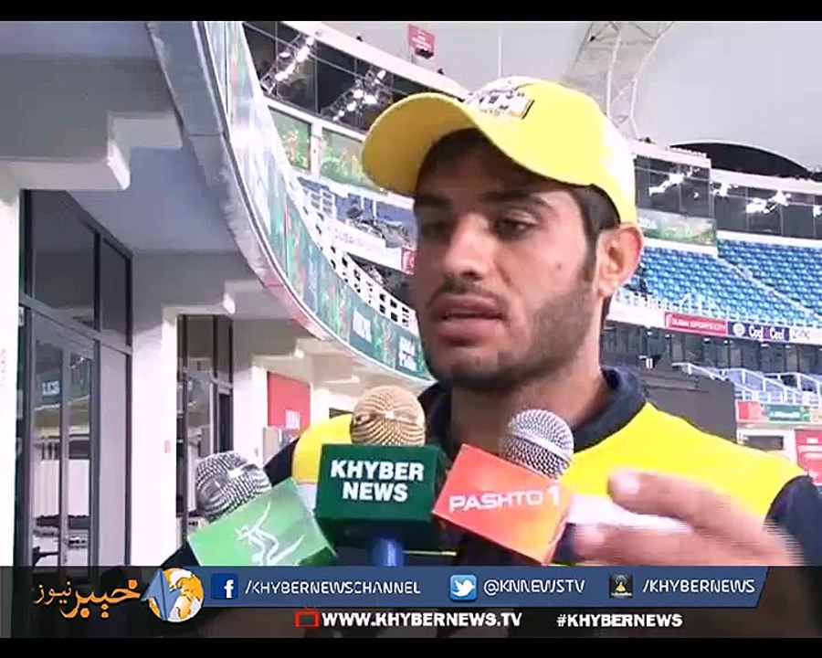 Mohammad Azghar talk, after wining the match. Peshawar Zalmi Khapal team