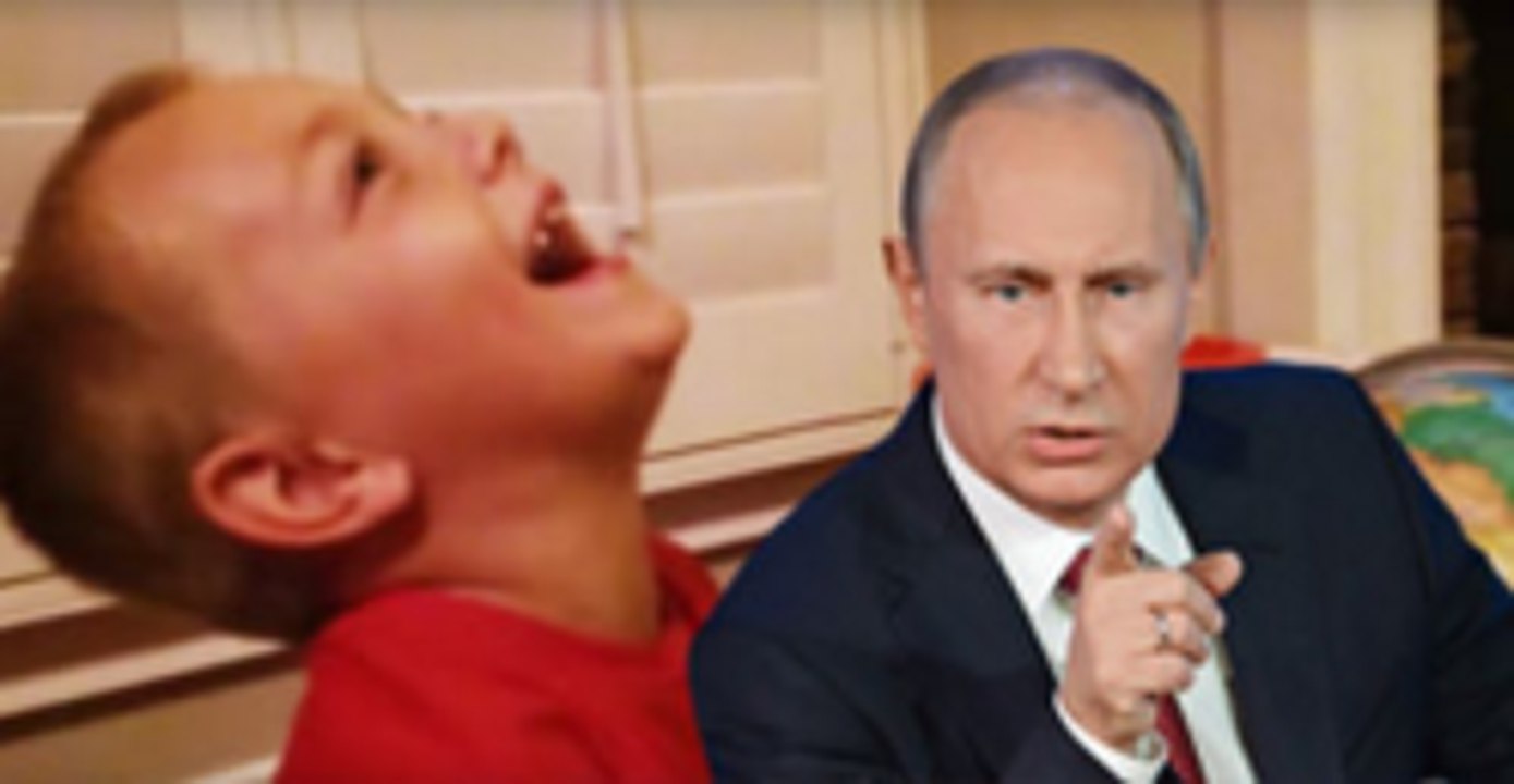 That Reckless Kid Cannot Stop Laughing At The Russian Leader Putin