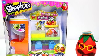 Shopkins GIANT Play Doh Egg. Shopkins Produce Stand - Fruits & Vegetables