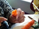 Making Carrot Flowers or Baskets