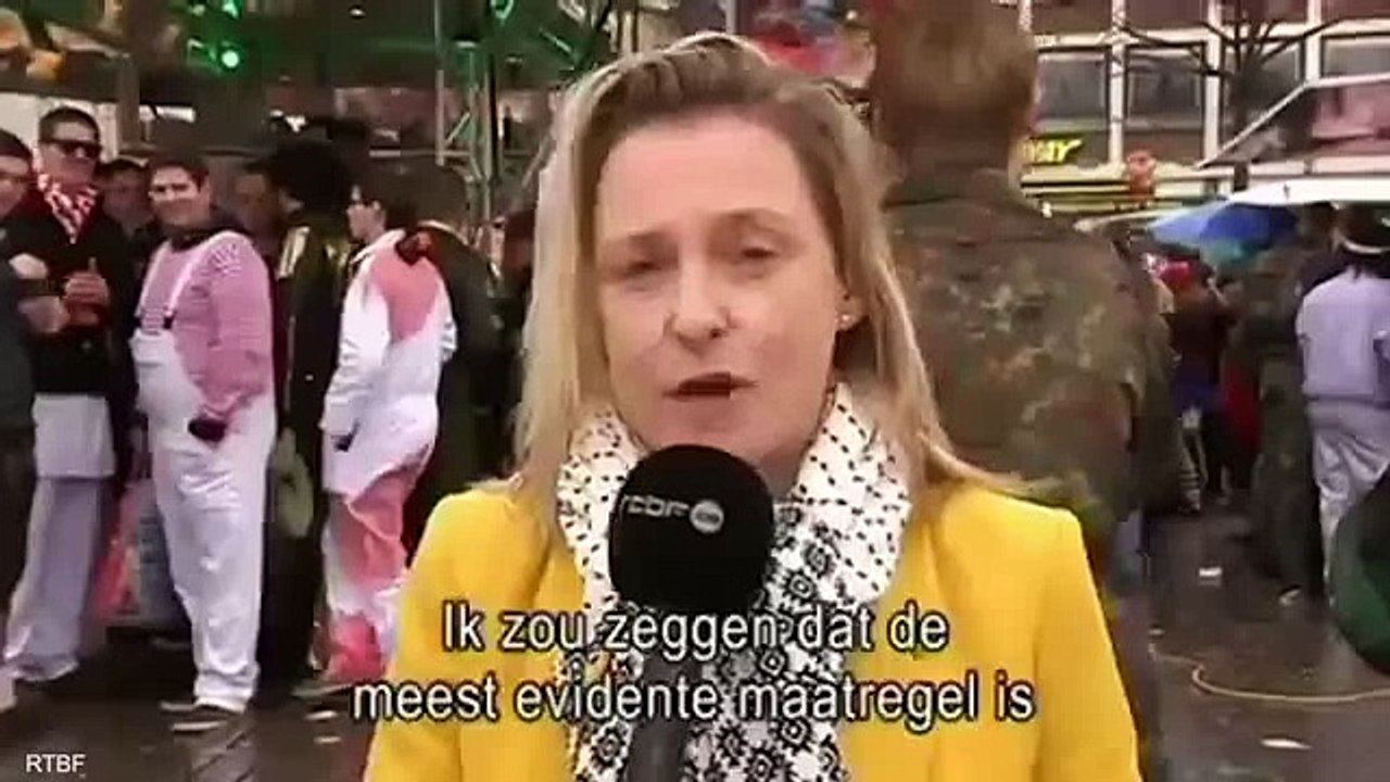 Belgian reporter Esmeralda Labye is sexually assaulted by a man at Cologne carnival   Daily Mail Onl