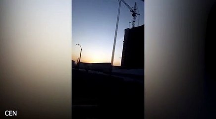 Is this a UFO crashing to the ground outside of Russian city