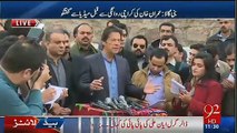 imran khan media talk before leaving for karachi 6 feb 2016