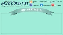 Not Defteri -1- | Edebiyat | Deneme | Tuna BAŞAR
