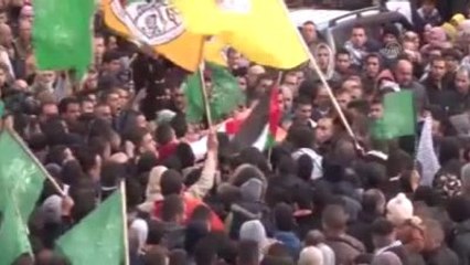 İsrail Askerleri Tarafından Öldürülen Filistinlinin Cenaze Töreni - El