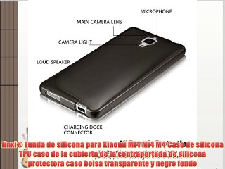 tinxi® Funda de silicona para Xiaomi MI4 Mi4 M4 Caso de silicona TPU caso de la cubierta de