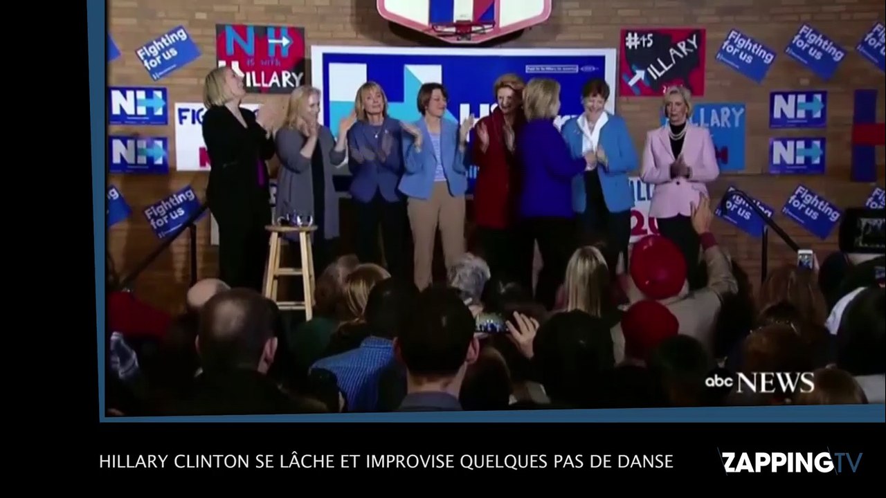 Hillary Clinton se lâche et improvise quelques pas de danse ! (Vidéo)