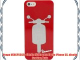 Vespa VEHCP5SCR - Funda rígida para Apple iPhone 5S diseño Scooter Rojo