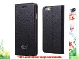 PDNCASE iPhone 6 Carcasa Genuine Leather Wallet Style Carrying Cover Funda de Cuero para iPhone