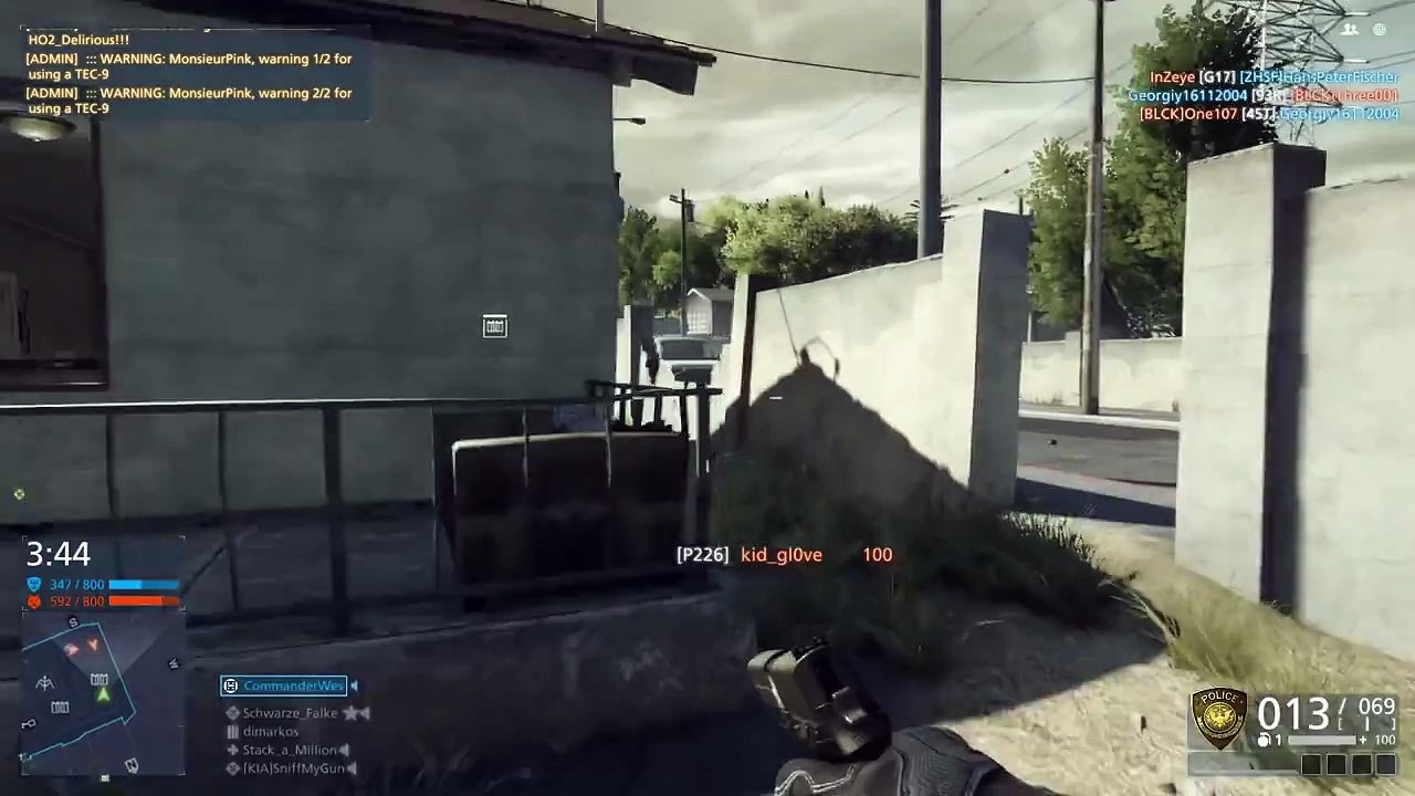 Battlefield Hardline - Pistol Montage