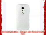 Motorola Flip Shell Case - Funda para móvil Motorola Moto G2 blanco