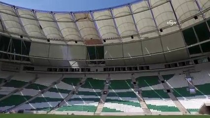 Bursa'nın yeni stadı havadan görüntülendi