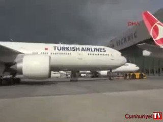 THY uçağı kan izleri... Acil iniş yaptı