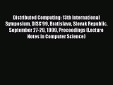 (PDF Download) Distributed Computing: 13th International Symposium DISC'99 Bratislava Slovak