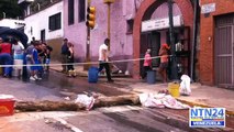 Venezolanos trancan las calles por la falta de agua