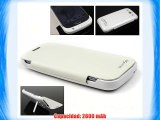 Vanda®-Carcasa abatible con Carcasa para Samsung Galaxy S3 PowerCase color Blanco