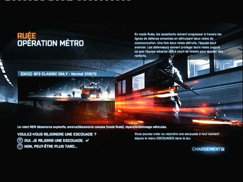 bf3 operation métro !