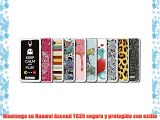 Funda Gel Flexible Huawei Ascend Y635 BeCool Calavera de Azúcar Negra [  1 Protector Cristal