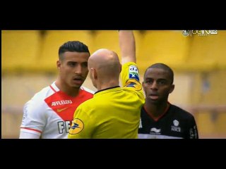 Red Card Nabil Dirar - Monaco 0-0 Nice - France - Ligue 1 - 06_02_16