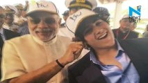 Akshay Kumar feels proud as PM Narendra Modi pulls his son’s ear