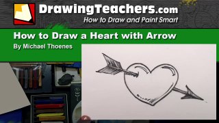 How to Draw a Heart with Arrow Heart Drawing Lesson MAT