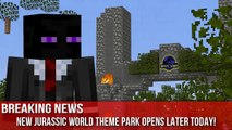 Minecraft   TRAYAURUS VISITS JURASSIC WORLD!!   Custom Mod Adventure