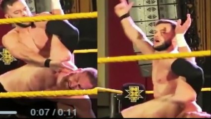 FINN BALOR Makes BULLET CLUB Gesture - 1/16/2016 AJ STYLES