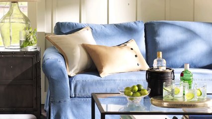 How To- Put On A Sofa Slipcover - Pottery Barn