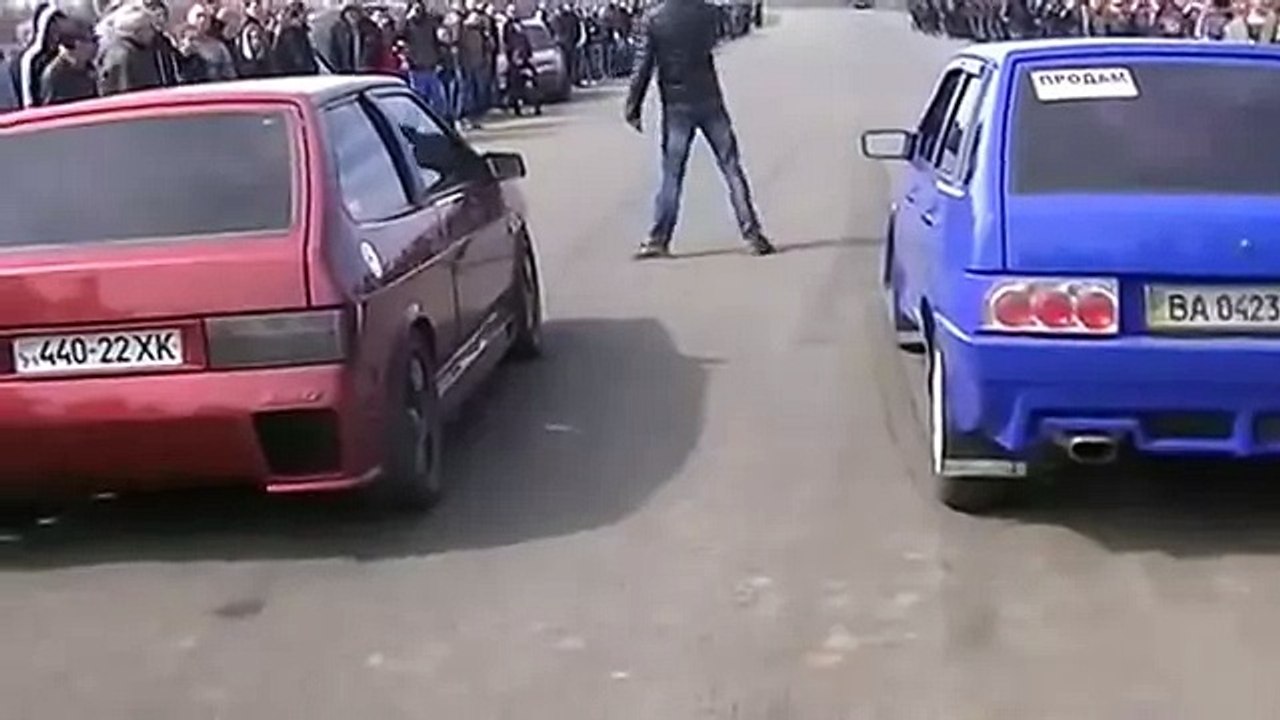 Ваз 2108 vs ваз 2109 гонки-Знаменка 06.04.2014