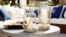 Outdoor Lanterns and Candles for Outdoor Coffee Table Decor -Pottery Barn