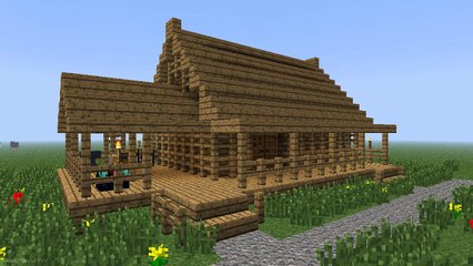 MINECRAFT  How to build little wooden house