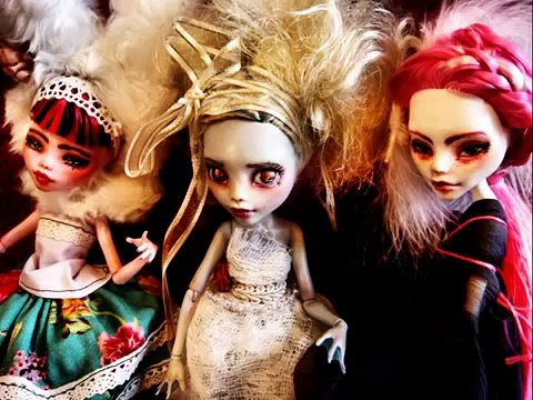 Новые ПЛАТЬЯ кукол и ООАК МОНСТР ХАЙ! New DRESSES dolls and OOAK MONSTER HIGH!