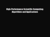 (PDF Download) High-Performance Scientific Computing: Algorithms and Applications Download